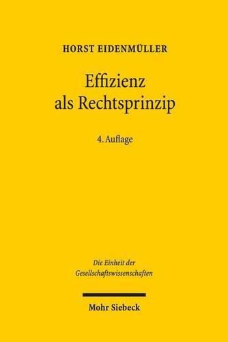 Cover image for Effizienz als Rechtsprinzip: Moeglichkeiten und Grenzen der oekonomischen Analyse des Rechts