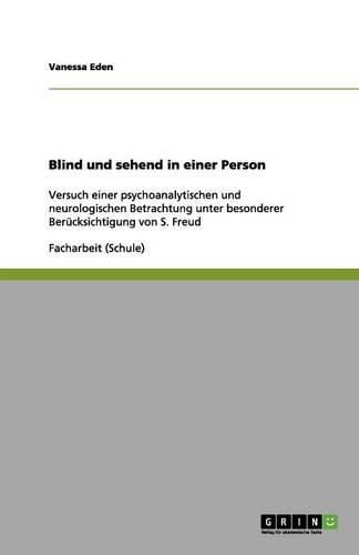 Cover image for Blind und sehend in einer Person