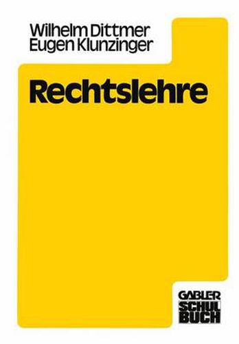 Cover image for Rechtslehre