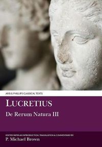 Cover image for Lucretius: De Rerum Natura III