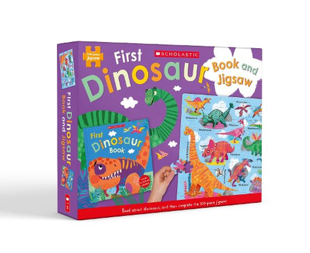 Cover image for First Dinosaur: Book and Jigsaw (Miles Kelly: 100 Pieces)