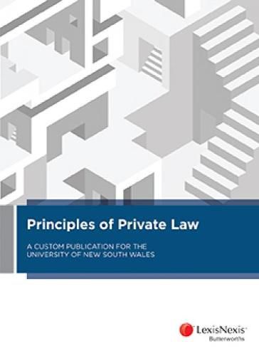 Cover image for Principles of Private Law: A Custom Publication for the University of New South Wales