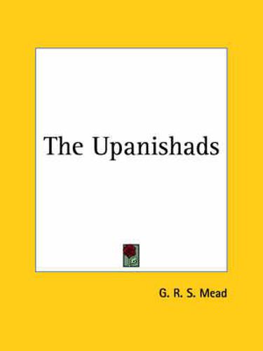 Cover image for Upanishads