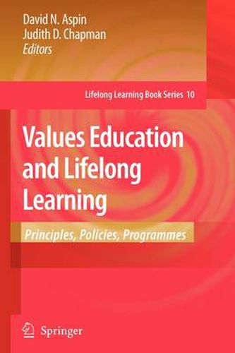 Cover image for Values Education and Lifelong Learning: Principles, Policies, Programmes
