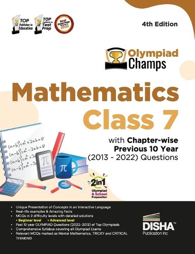 Cover image for Olympiad Champs Mathematics Class 7 with Chapter-Wise Previous 10 Year (2013 - 2022) Questions Complete Prep Guide with Theory, Pyqs, Past & Practice Exercise