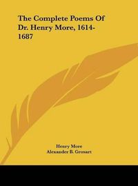 Cover image for The Complete Poems of Dr. Henry More, 1614-1687