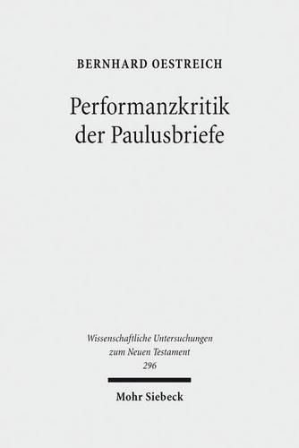 Cover image for Performanzkritik der Paulusbriefe