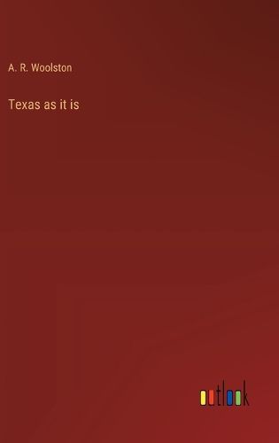 Cover image for Texas as it is