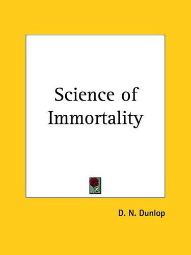 Cover image for Science of Immortality (1918)