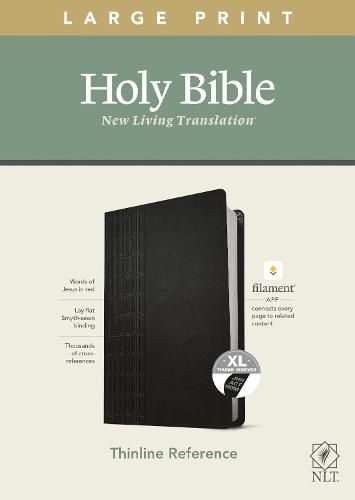 Cover image for NLT Large Print Thinline Reference Bible, Filament Enabled E