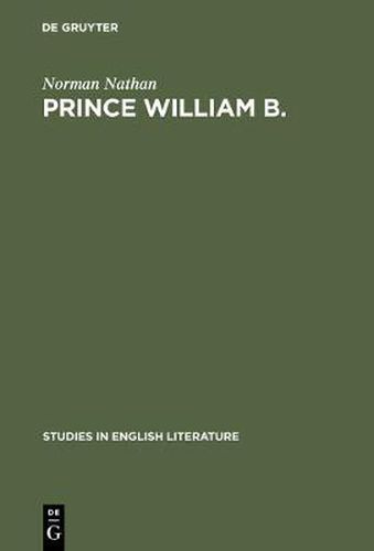 Cover image for Prince William B.: The philosophical conceptions of William Blake