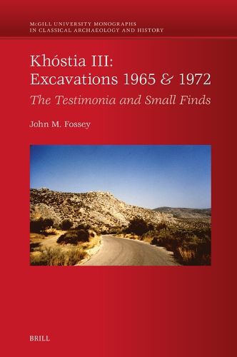 Cover image for Khostia III: Excavations 1965 & 1972