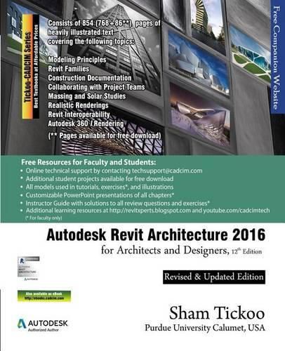 Cover image for Autodesk Revit Architecture 2016 for Architects and Designers, 12th Edition