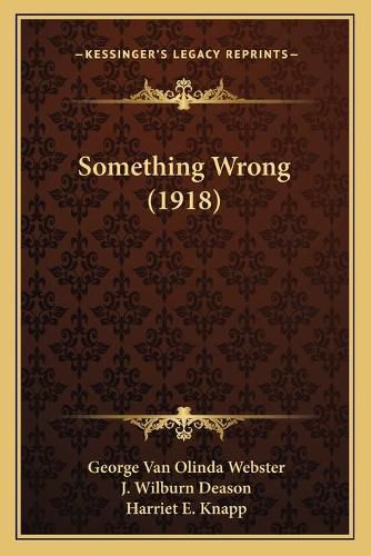 Cover image for Something Wrong (1918)