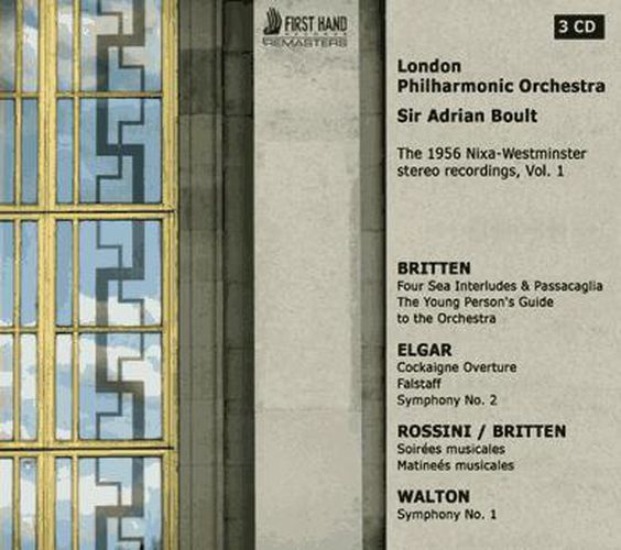 Cover image for Boult And Lpo Play Walton Elgar Britten