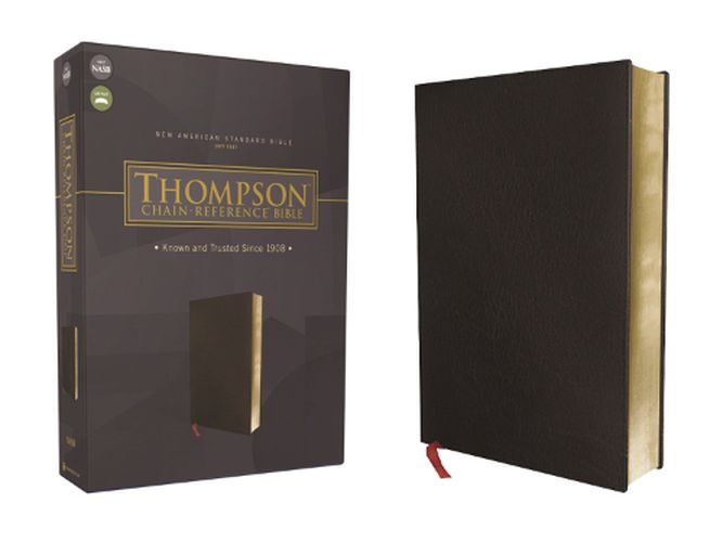 Cover image for NASB, Thompson Chain-Reference Bible, Bonded Leather, Black, Red Letter, 1977 Text