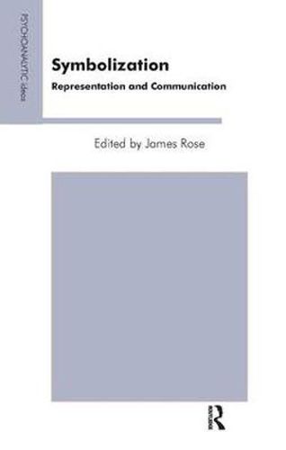 Cover image for Symbolization: Representation and Communication