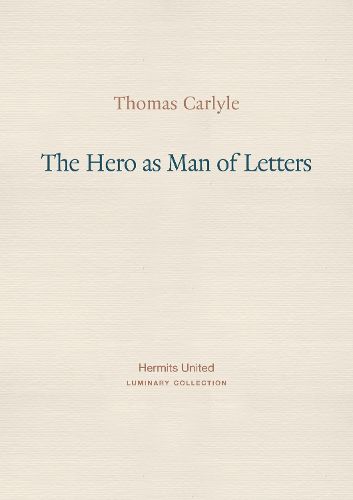 Cover image for The Hero as Man of Letters