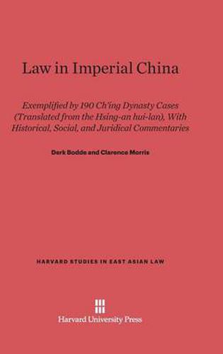 Law in Imperial China