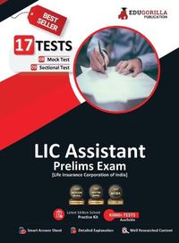 Cover image for LIC Assistant Prelims Exam 2023 (English Edition) - 8 Mock Tests and 9 Sectional Tests (1100 Solved Objective Questions) with Free Access To Online Tests