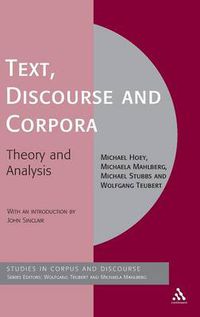 Cover image for Text, Discourse and Corpora: Theory and Analysis