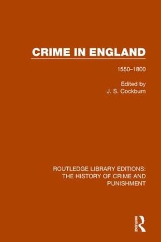 Cover image for Crime in England 1550-1800: 1550-1800