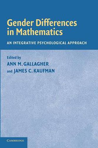 Cover image for Gender Differences in Mathematics: An Integrative Psychological Approach