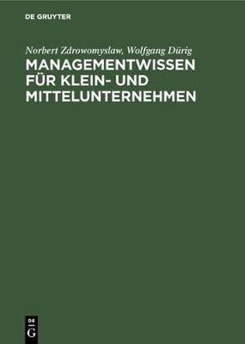 Cover image for Managementwissen fur Klein- und Mittelunternehmen