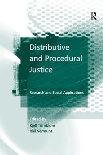 Cover image for Distributive and Procedural Justice: Research and Social Applications