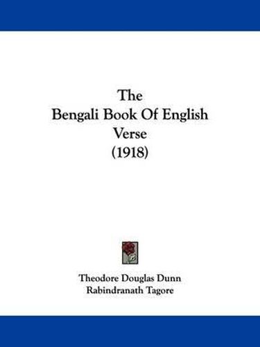 Cover image for The Bengali Book of English Verse (1918)