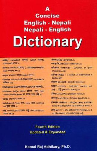 Cover image for Concise English-Nepali & Nepali-English Dictionary with Transliteration