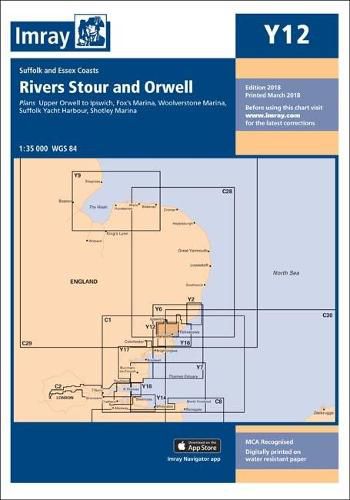 Cover image for Imray Chart Y12: Rivers Stour and Orwell