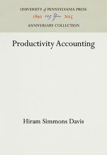 Cover image for Productivity Accounting