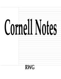 Cover image for Cornell Notes: 100 Pages 8.5 X 11