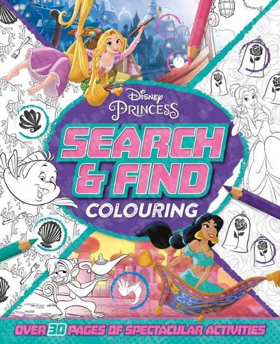 Cover image for Disney Princess: Search & Find Colouring