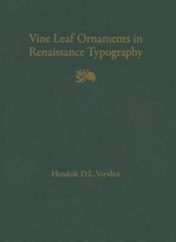 Cover image for Vine Leaf Ornaments in Renaissance Typography: A Survey