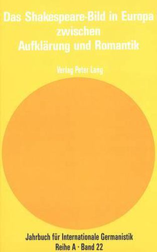 Cover image for Das Shakespeare-Bild in Europa Zwischen Aufklaerung Und Romantik