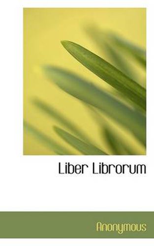 Cover image for Liber Librorum