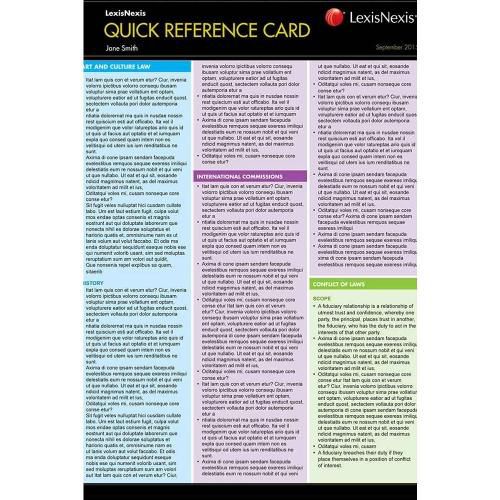 Cover image for Quick Reference Card: Evidence for Common Law States