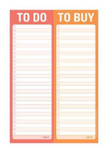 Cover image for Knock Knock Perforated Pad: To Do/To Buy