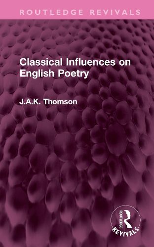 Classical Influences on English Poetry