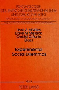 Cover image for Experimental Social Dilemmas