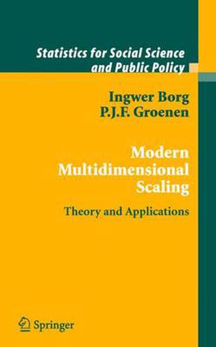 Cover image for Modern Multidimensional Scaling: Theory and Applications