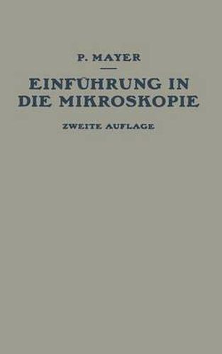 Cover image for Einfuhrung in Die Mikroskopie