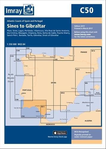 Cover image for Imray Chart: Sines to Gibraltar