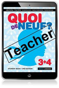 Cover image for Quoi de Neuf ? 3+4 Teacher eBook and Audio Download