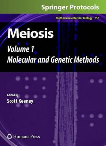 Cover image for Meiosis: Volume 1, Molecular and Genetic Methods