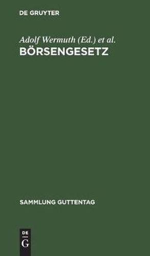 Cover image for Boersengesetz