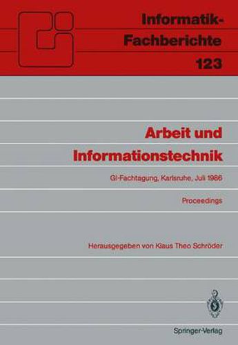 Cover image for Arbeit und Informationstechnik