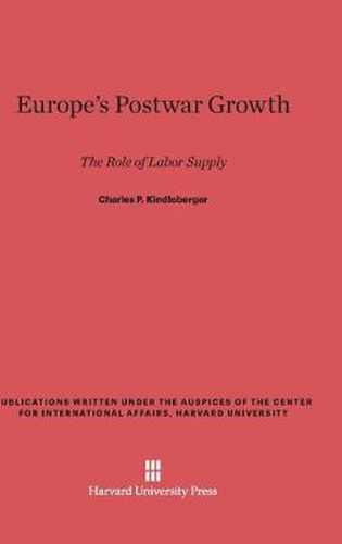 Cover image for Europe's Postwar Growth